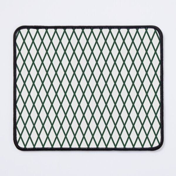 Item preview, White And Forest Green Lattice Pattern designed and sold by pattern-archive.