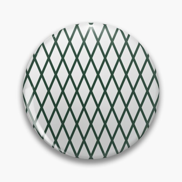 Item preview, White And Forest Green Lattice Pattern designed and sold by pattern-archive.