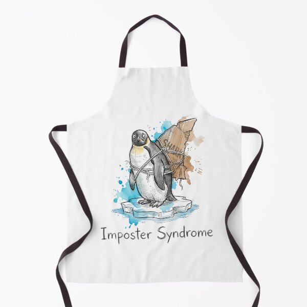Item preview, Imposter Syndrome - Funny Penguin Shark Fin Satire designed and sold by SoulPT.