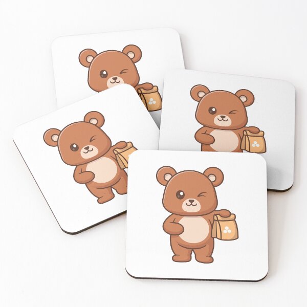 Item preview, Cute Teddy Bear Holding Honey Bag Cartoon designed and sold by Julieneilw.
