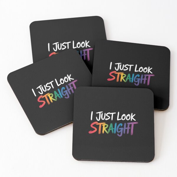 Item preview, I Just Look Straight LGBT Rainbow designed and sold by SapfireStuArt.