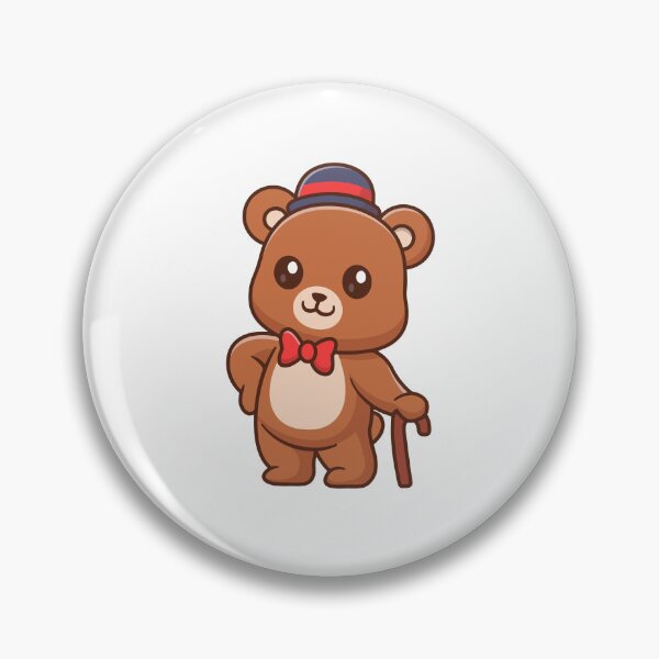 Item preview, Cute Gentleman Teddy Bear with Hat and Cane designed and sold by Julieneilw.