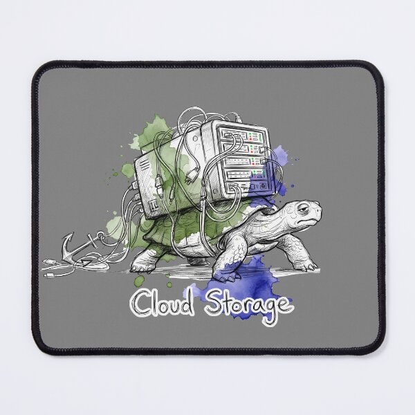 Item preview, Cloud Storage - Funny Tortoise Server Tech Satire designed and sold by SoulPT.