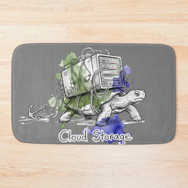 Item preview, Cloud Storage - Funny Tortoise Server Tech Satire designed and sold by SoulPT.