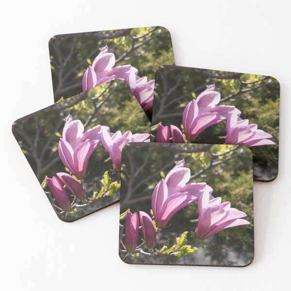 Item preview, Pink Magnolia Branch Blooming in the Sunlight designed and sold by Georgia Mizuleva.