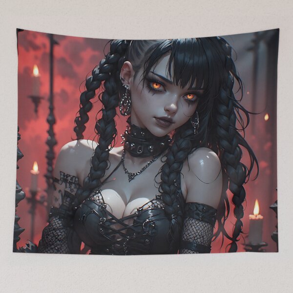 Item preview, Hot Halloween Anime Goth Girl Waifu 272 designed and sold by Your New Fixation.