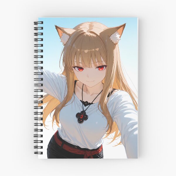 Item preview, Holo Spice And Wolf Selfie Smile Blue Sky Wolf Ears designed and sold by MicaheHaffner.