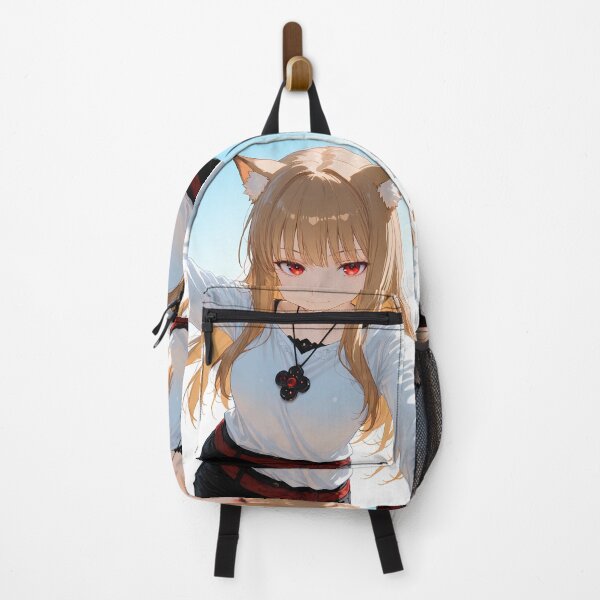 Item preview, Holo Spice And Wolf Selfie Smile Blue Sky Wolf Ears designed and sold by MicaheHaffner.