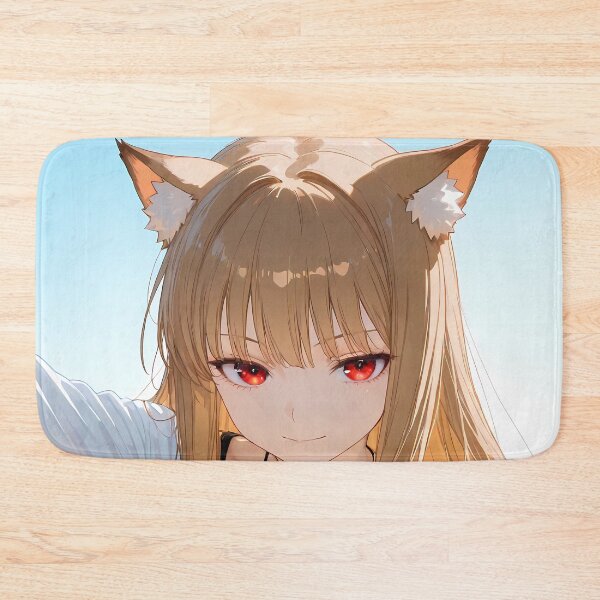 Item preview, Holo Spice And Wolf Selfie Smile Blue Sky Wolf Ears designed and sold by MicaheHaffner.