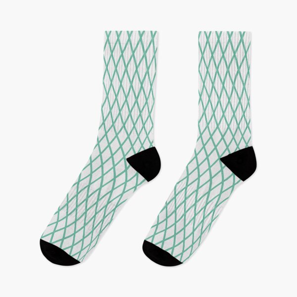 Item preview, White And Pastel Green Lattice Pattern designed and sold by pattern-archive.