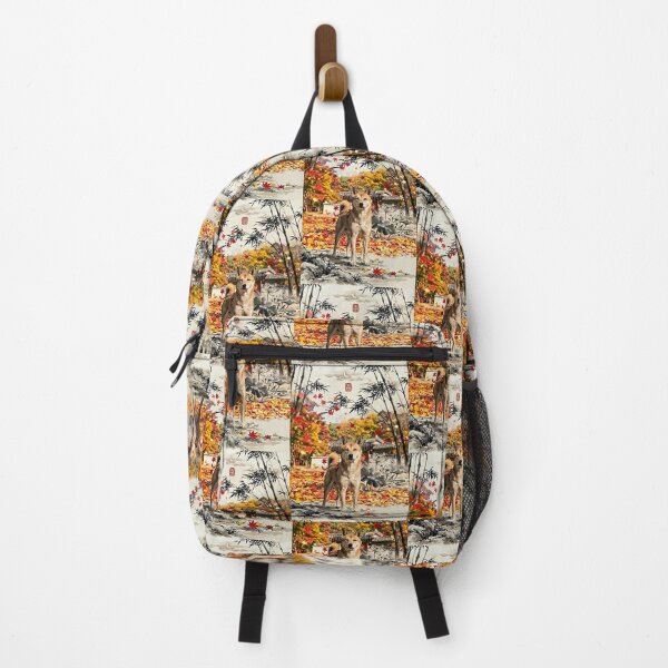 Item preview, "Jindo Dog in Autumn Bamboo Forest: Korean Traditional Style" designed and sold by SOOstudio73.