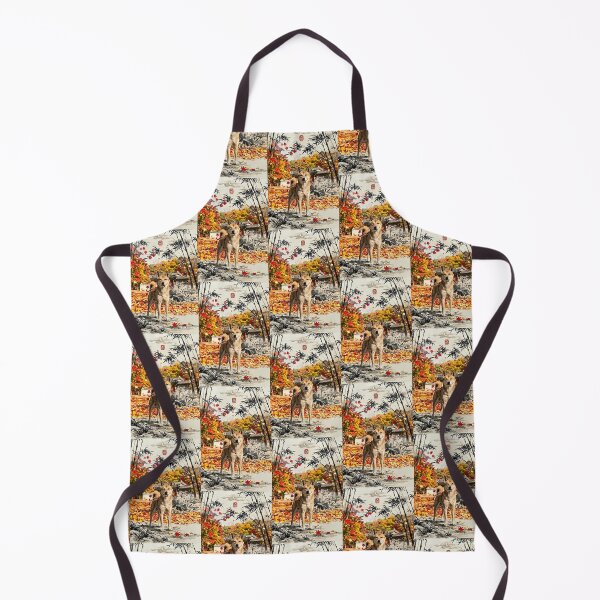 Item preview, "Jindo Dog in Autumn Bamboo Forest: Korean Traditional Style" designed and sold by SOOstudio73.