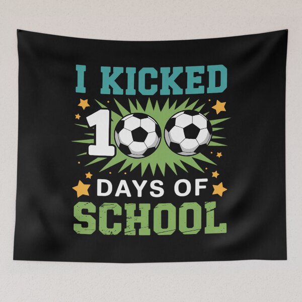 Item preview, I Kicked 100 Days Of School Soccer 100th Day School Boys designed and sold by SapfireStuArt.