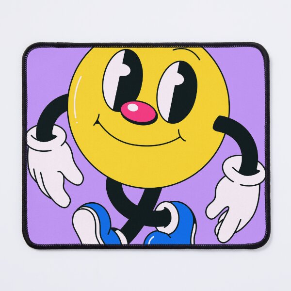 Item preview, Cute Retro Smiley Mascot Sticker Transparent Background designed and sold by NadDot.