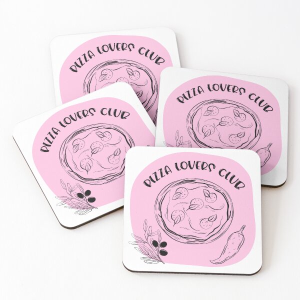 Item preview, Pizza Lovers Club Hand Drawn Italian Food Illustration designed and sold by the-myro.