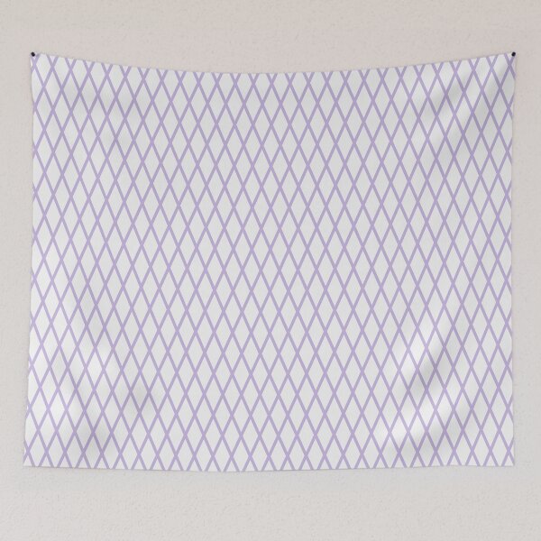 Item preview, White And Lavender Lattice Pattern designed and sold by pattern-archive.