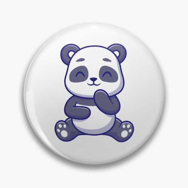 Item preview, Cute Shy Panda Bear Sitting Cartoon designed and sold by Julieneilw.