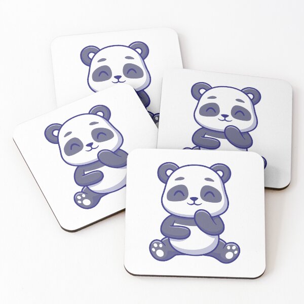 Item preview, Cute Shy Panda Bear Sitting Cartoon designed and sold by Julieneilw.