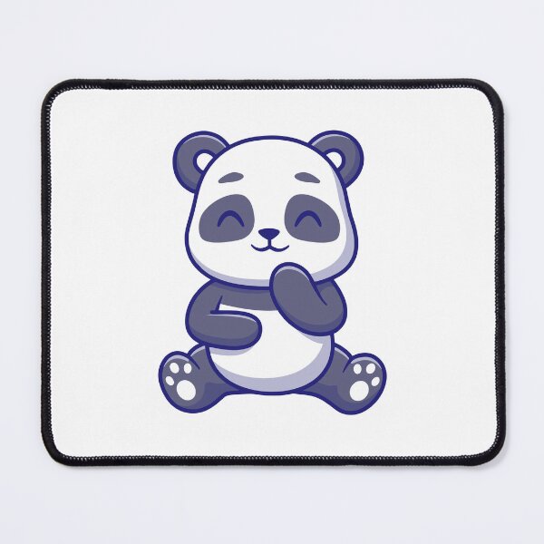 Item preview, Cute Shy Panda Bear Sitting Cartoon designed and sold by Julieneilw.