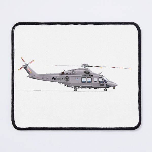 Item preview, AGUSTAWESTLAND AW139 VH-PVR VICTORIA POLICE 2023  designed and sold by Grubby Fingers Aircraft Illustration.