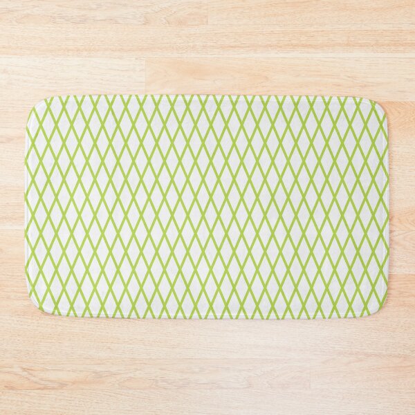 Item preview, White And Lime Lattice Pattern designed and sold by pattern-archive.