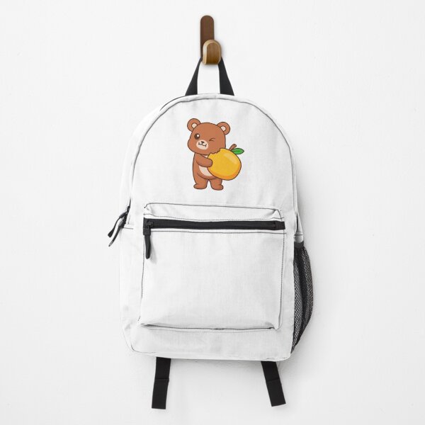 Item preview, Cute Teddy Bear Eating Sweet Mango Illustration designed and sold by Julieneilw.