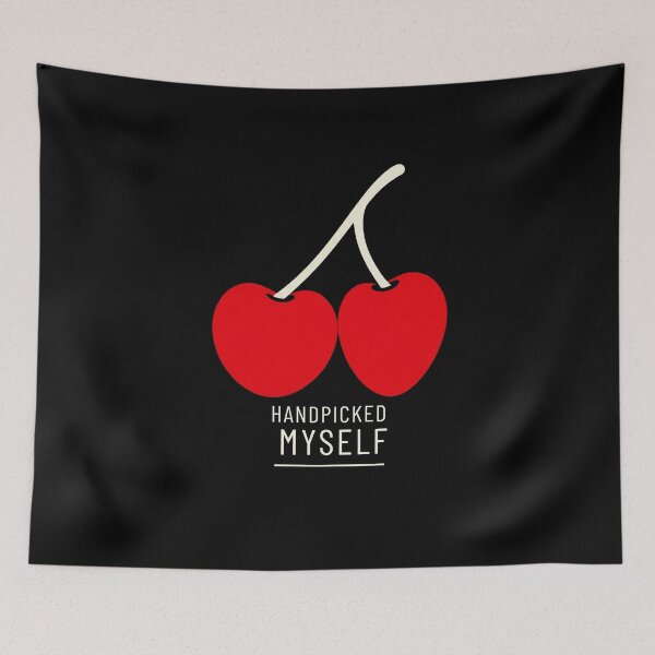 Item preview, Handpicked Myself Sassy Cherry Fruit Pun designed and sold by Lyfeinsights.