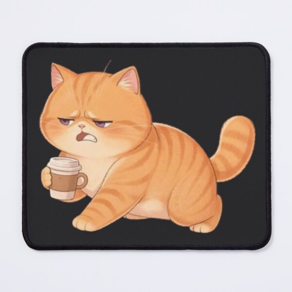 Item preview, Annoyed Cat With Coffee Monday designed and sold by Moody Vibes Studio.