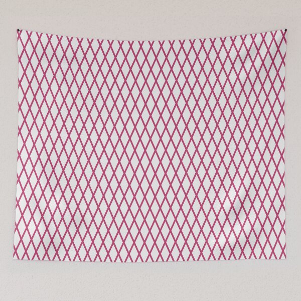 Item preview, White And Magenta Lattice Pattern designed and sold by pattern-archive.
