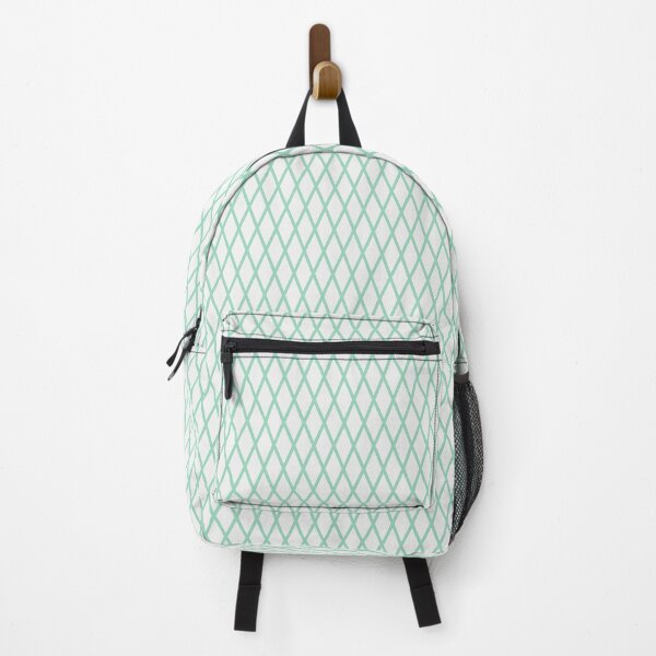 Item preview, White And Mint Lattice Pattern designed and sold by pattern-archive.
