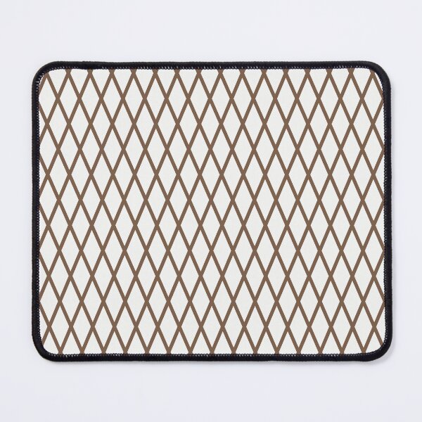 Item preview, White And Mocha Lattice Pattern designed and sold by pattern-archive.