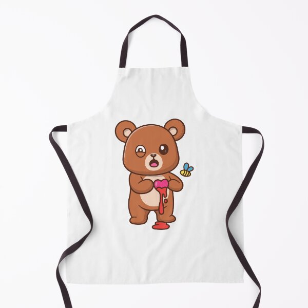 Item preview, Scared Teddy Bear With Dripping Honey And Honeybee designed and sold by Julieneilw.