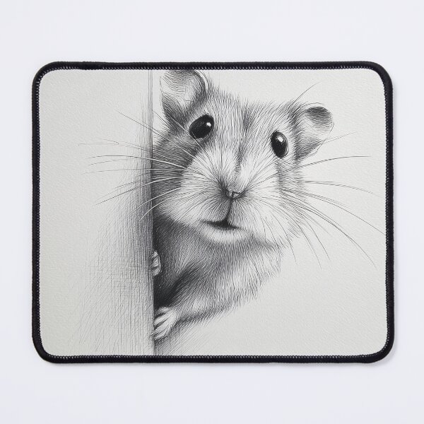 Item preview, Curious Roborovski dwarf hamster Peeking designed and sold by lautir.