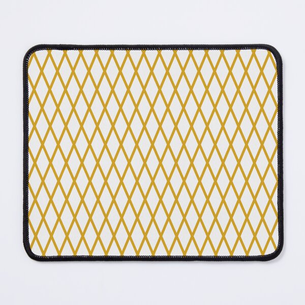 Item preview, White And Mustard Lattice Pattern designed and sold by pattern-archive.