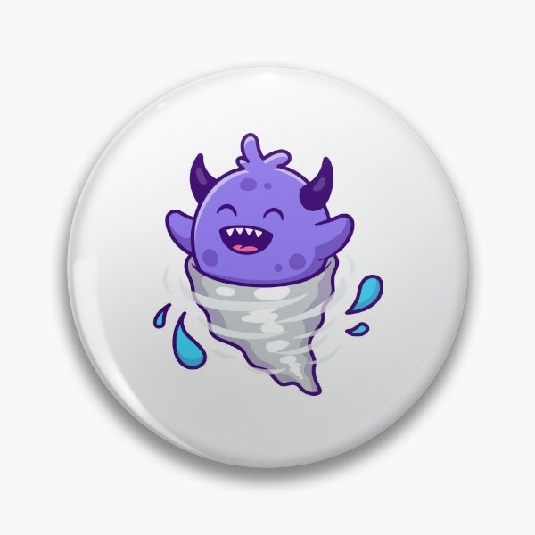 Item preview, Cute Purple Monster Tornado Water Splash Cartoon designed and sold by Julieneilw.