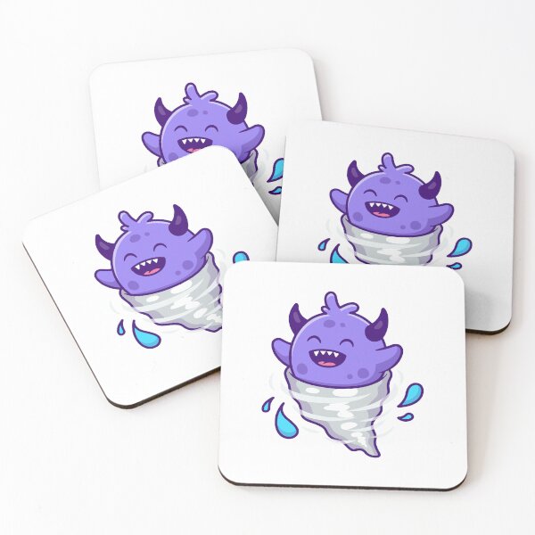 Item preview, Cute Purple Monster Tornado Water Splash Cartoon designed and sold by Julieneilw.