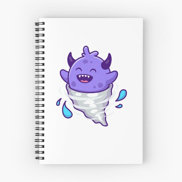 Item preview, Cute Purple Monster Tornado Water Splash Cartoon designed and sold by Julieneilw.
