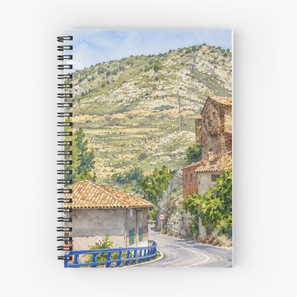 Item preview, Utrillas in Watercolor — Path Between Mountains designed and sold by Miradas del Mundo.