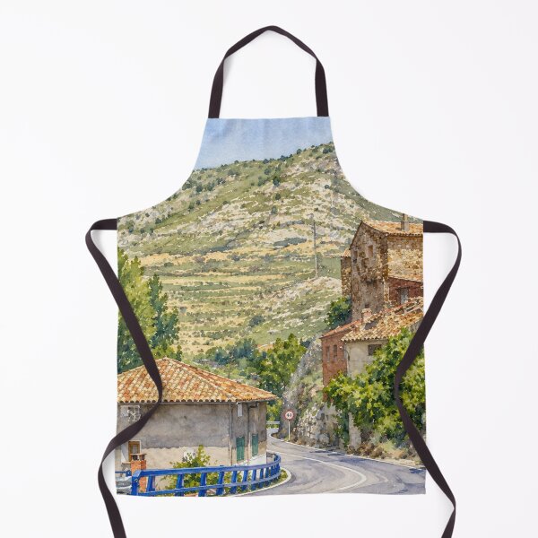 Item preview, Utrillas in Watercolor — Path Between Mountains designed and sold by Miradas del Mundo.