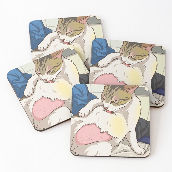 Item preview, Cute Cleaning Cat designed and sold by funnyanimalhub.
