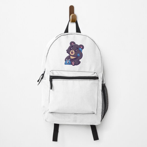 Item preview, Cute Black Bear Talking On Retro Telephone Cartoon designed and sold by Julieneilw.