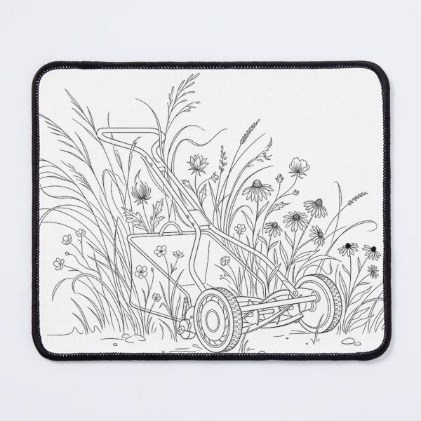 Item preview, Forget Mowing Start Growing Line Art designed and sold by arkaicreative.