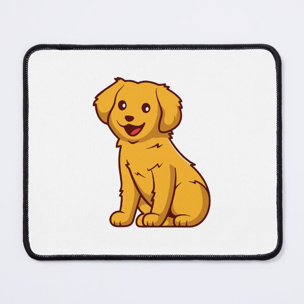Item preview, Cute Golden Retriever Puppy Dog Sitting Illustration designed and sold by Julieneilw.