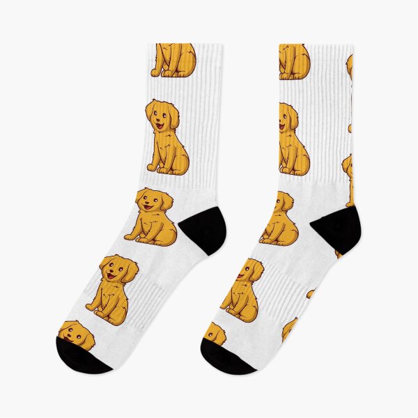 Item preview, Cute Golden Retriever Puppy Dog Sitting Illustration designed and sold by Julieneilw.
