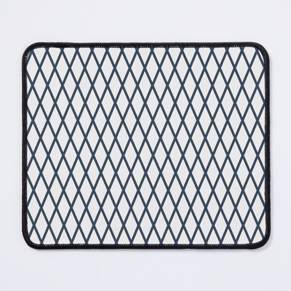 Item preview, White And Navy Lattice Pattern designed and sold by pattern-archive.