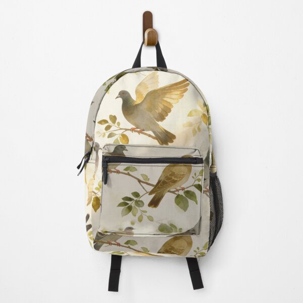 Item preview, Vintage Watercolor Pigeon and Dove Pattern designed and sold by wissal.studio.