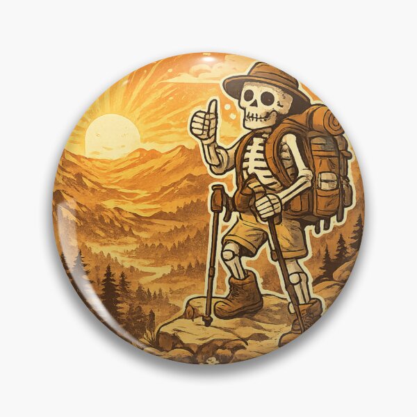 Item preview, No Pain No Summit — Funny Dead Tired Skeleton Hiker Gift Sticker Hoodie Mug USA designed and sold by irfanshikh.