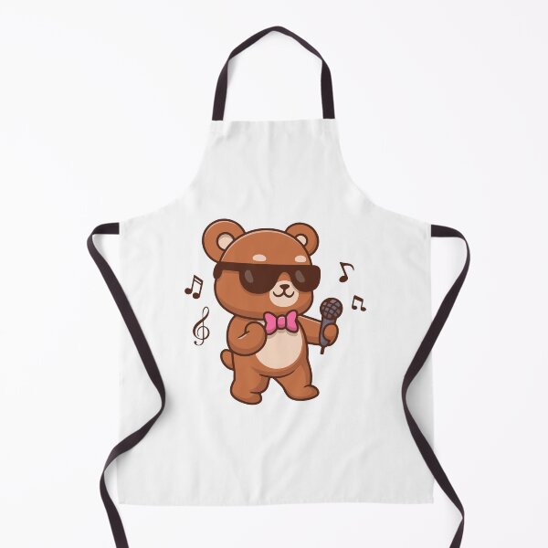 Item preview, Cool Teddy Bear Singing With Microphone Cartoon designed and sold by Julieneilw.