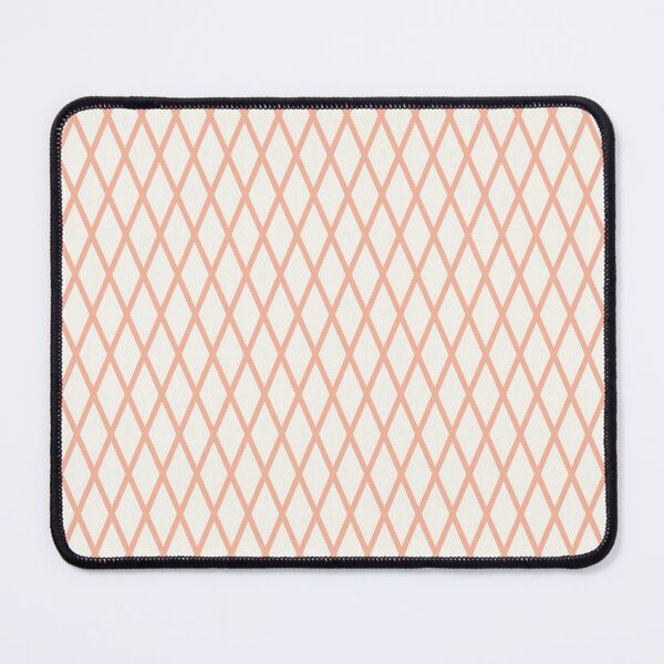 Item preview, White And Peach Lattice Pattern designed and sold by pattern-archive.