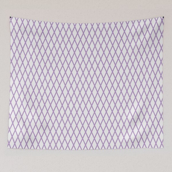 Item preview, White And Purple Lattice Pattern designed and sold by pattern-archive.